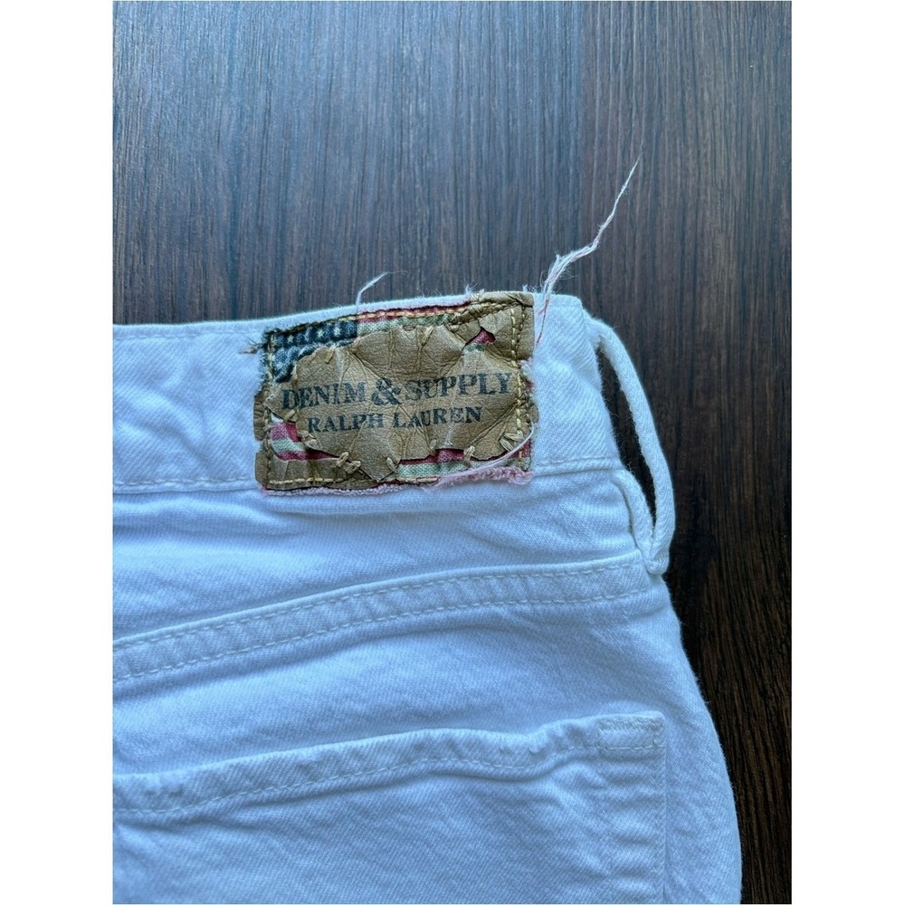♾️Ralph Lauren White Straight Leg Low Rise Jeans Clean Coastal Denim & Supply♾️ - Picture 3 of 8